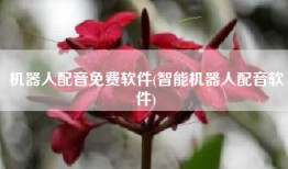 机器人配音免费软件(智能机器人配音软件)