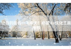 让你的排名一飞冲天！必备SEO优化工具推荐