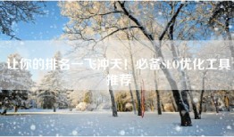 让你的排名一飞冲天！必备SEO优化工具推荐