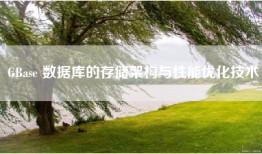 GBase 数据库的存储架构与性能优化技术