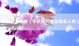 手机图片唯美（手机图片壁纸唯美人物）