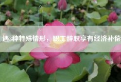 遇3种特殊情形，职工辞职享有经济补偿