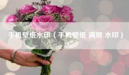 手机壁纸水印（手机壁纸 满屏 水印）