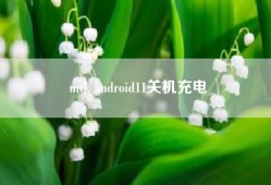 mtk android11关机充电