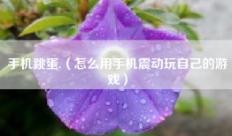 手机跳蛋.（怎么用手机震动玩自己的游戏）