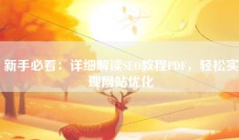 新手必看：详细解读SEO教程PDF，轻松实现网站优化