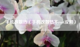 手机改散热（手机改散热不root没用）