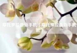 摩托罗拉最新手机（摩托罗拉最新手机款）