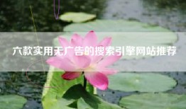 六款实用无广告的搜索引擎网站推荐