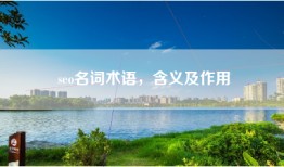 seo名词术语，含义及作用