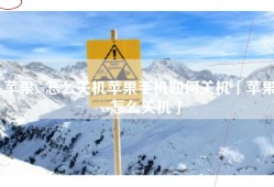 苹果xs怎么关机苹果手机如何关机「苹果xs怎么关机」