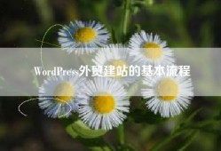 WordPress外贸建站的基本流程