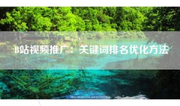 B站视频推广：关键词排名优化方法