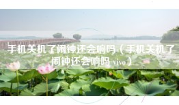 手机关机了闹钟还会响吗（手机关机了闹钟还会响吗 vivo）