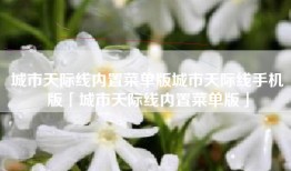 城市天际线内置菜单版城市天际线手机版「城市天际线内置菜单版」