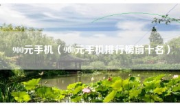 900元手机（900元手机排行榜前十名）