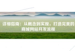 详细指南：从概念到实现，打造完美的商城网站开发流程
