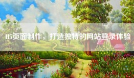 H5页面制作，打造独特的网站登录体验