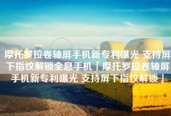 摩托罗拉卷轴屏手机新专利曝光 支持屏下指纹解锁全息手机「摩托罗拉卷轴屏手机新专利曝光 支持屏下指纹解锁」