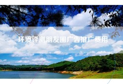 环境评测朋友圈广告推广费用