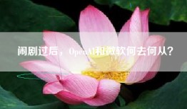 闹剧过后，OpenAI和微软何去何从？