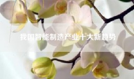 我国智能制造产业十大新趋势
