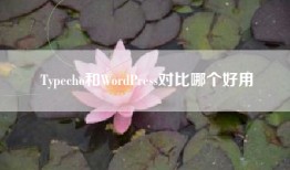 Typecho和WordPress对比哪个好用
