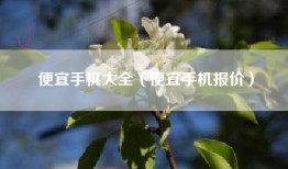 便宜手机大全（便宜手机报价）