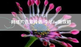 网络广告宣传语 今年Zui新攻略