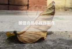 微信会员小程序制作