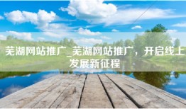 芜湖网站推广_芜湖网站推广，开启线上发展新征程