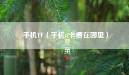 手机TF（手机tf卡槽在哪里）