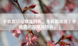 手机震动按摩器特点。手机震动器「手机震动按摩器特点。」