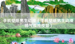 手机壁纸男生动漫（手机壁纸男生动漫帅气孤独夜景）