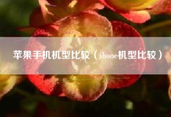 苹果手机机型比较（ihone机型比较）