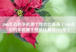 3000左右的手机哪个性价比最高（3000左右的手机哪个性价比最高2024年）
