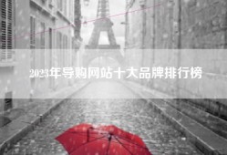 2023年导购网站十大品牌排行榜