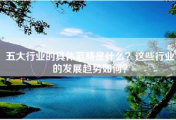 五大行业的具体范畴是什么？这些行业的发展趋势如何？