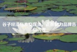 谷子经济与社交媒体，正在助力品牌告别内卷