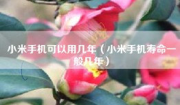 小米手机可以用几年（小米手机寿命一般几年）