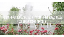 苹果手机自己乱点（苹果手机自己乱点乱跳维修多少钱）