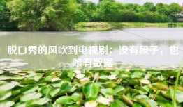 脱口秀的风吹到电视剧：没有段子，也难有数据