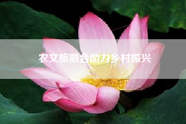 农文旅融合助力乡村振兴