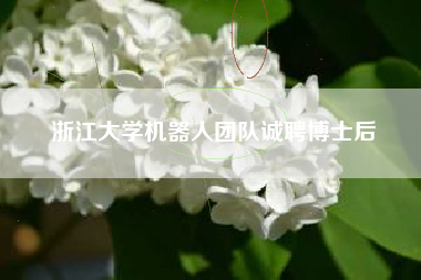 浙江大学机器人团队诚聘博士后