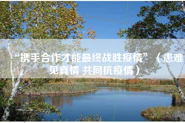 “携手合作才能最终战胜疫情”（患难见真情 共同抗疫情）