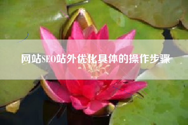 网站SEO站外优化具体的操作步骤