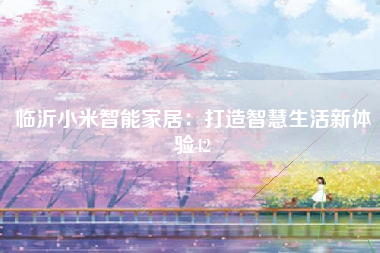 临沂小米智能家居：打造智慧生活新体验42