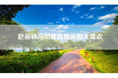 赵丽颖冯绍峰离婚原因大盘点