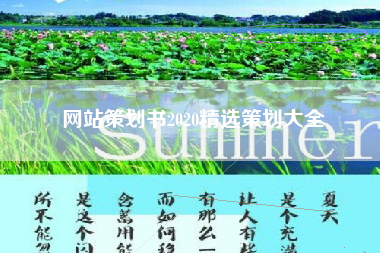 网站策划书2020精选策划大全