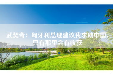 武契奇：匈牙利总理建议我求助中国，只有那里会有收获